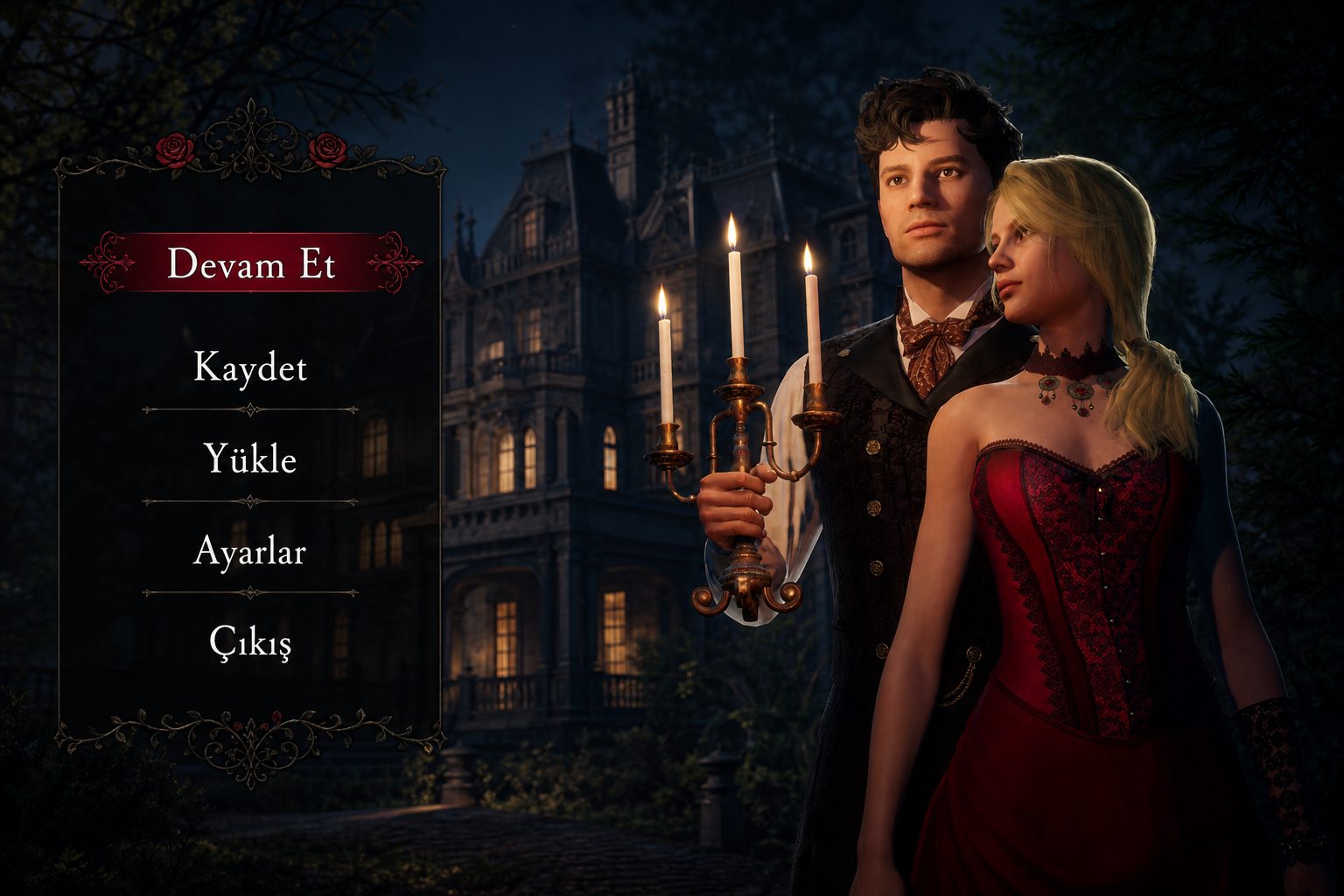 The Crimson Maid Türkçe duraklatma menüsü